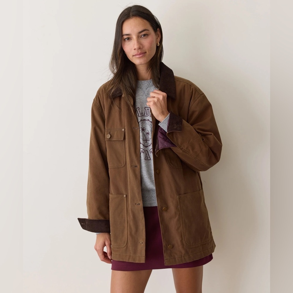 Marine Layer Riley Waxed Barn Jacket size medium sold out! - Picture 6 of 11